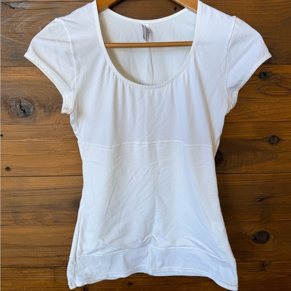 Flexees White Short Sleeve Top - Picture 1 of 3